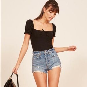 Reformation Dixie High Rise Jean high waist Short